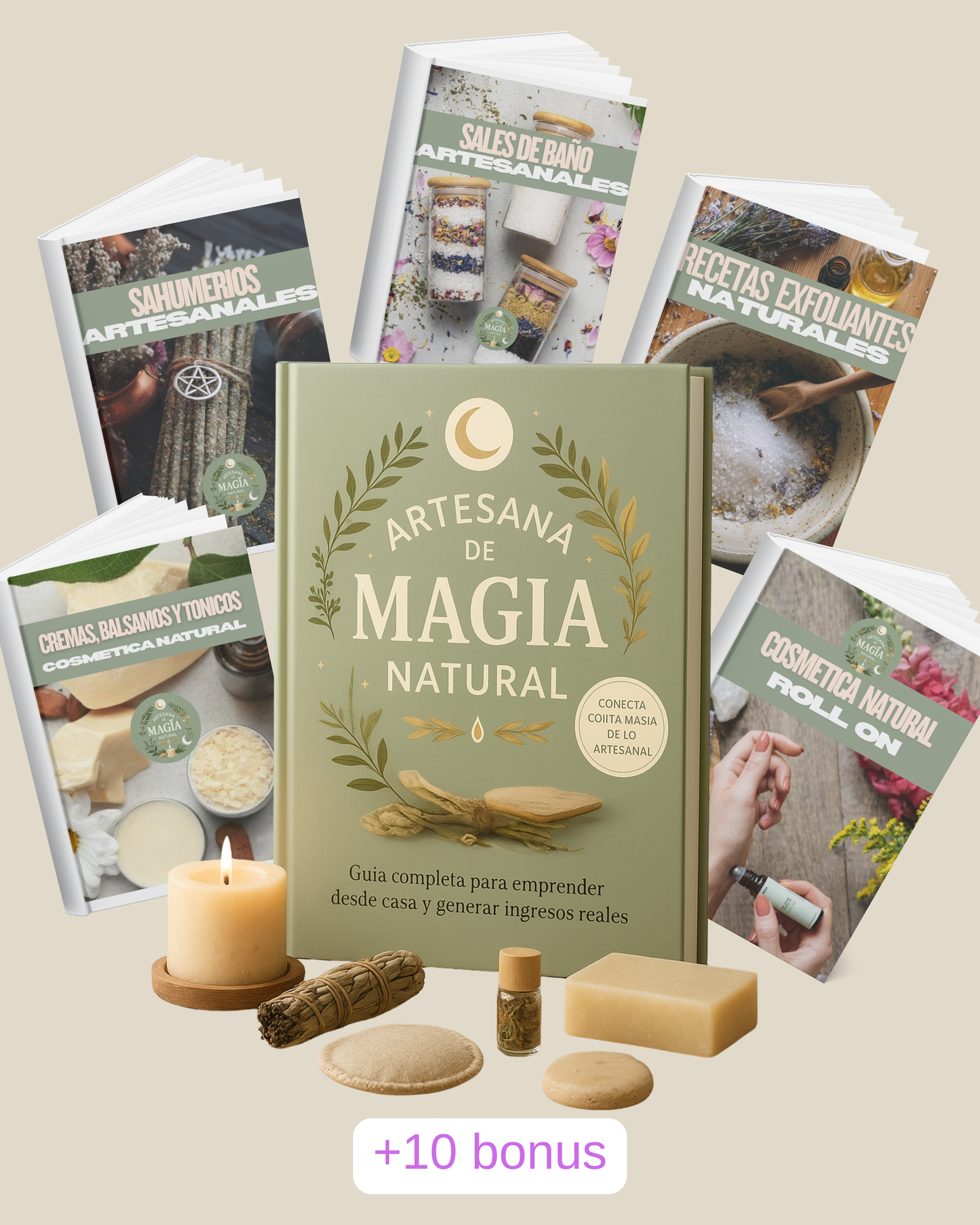Crea y vende con Artesana de magia natural Ebook +  bonus de regalo